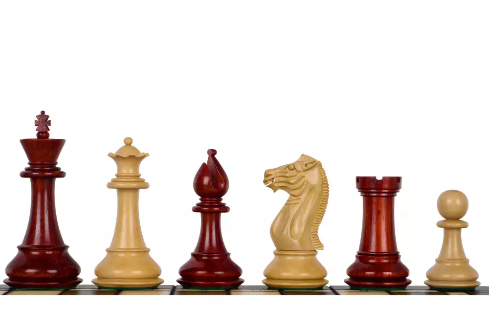 Figury szachowe Pershing 4,25" redwood