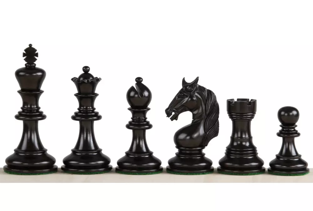 FIGURY SZACHOWE UNICORN HEBANOWE 4,25 cala