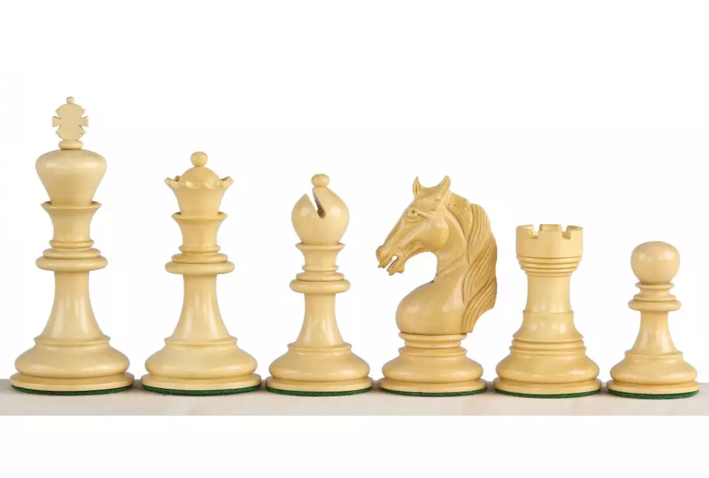 FIGURY SZACHOWE UNICORN HEBANOWE 4,25 cala