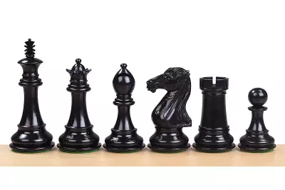 FIGURY SZACHOWE ROYAL KNIGHT HEBANOWE 4 CALE