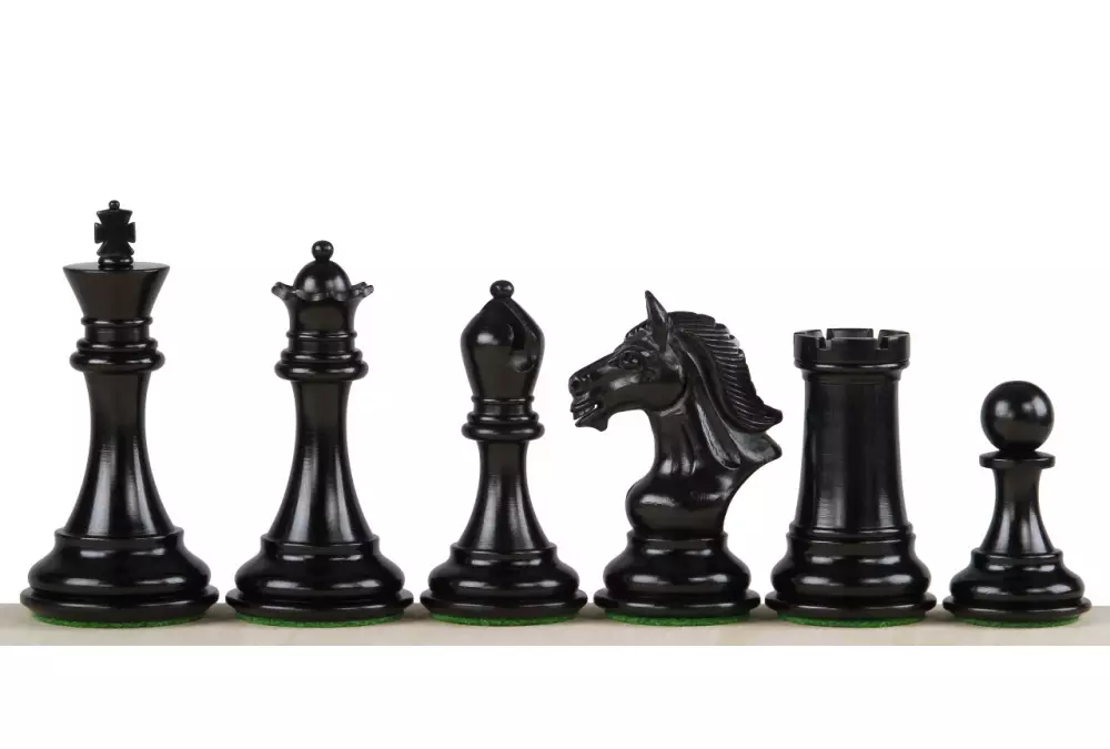 FIGURY SZACHOWE DERBY HEBANOWE 4 CALE