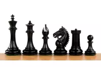 Figury szachowe Made in America Heban 4,25 cala