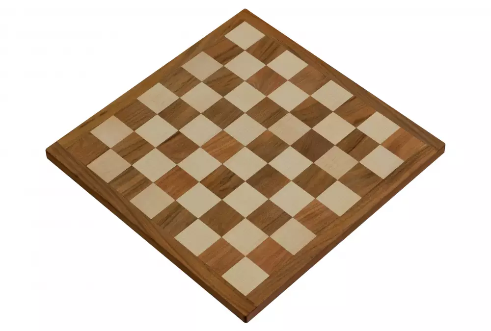 Deska szachowa z litego drewna (pole 50 mm) akacja / bukszpan