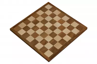 Deska szachowa z litego drewna (pole 55 mm) akacja / bukszpan
