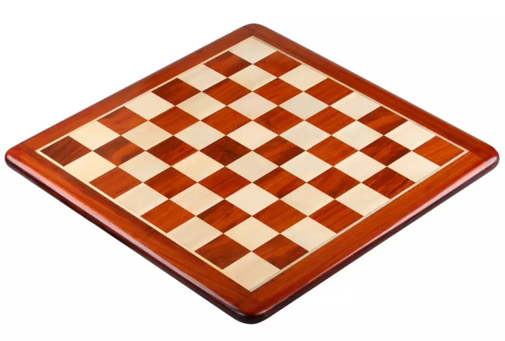Deska szachowa z litego drewna - redwood/bukszpan (pole 55 mm)