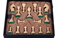 Luksusowa walizeczka na figury szachowe (rozmiar maksymalny 4,5