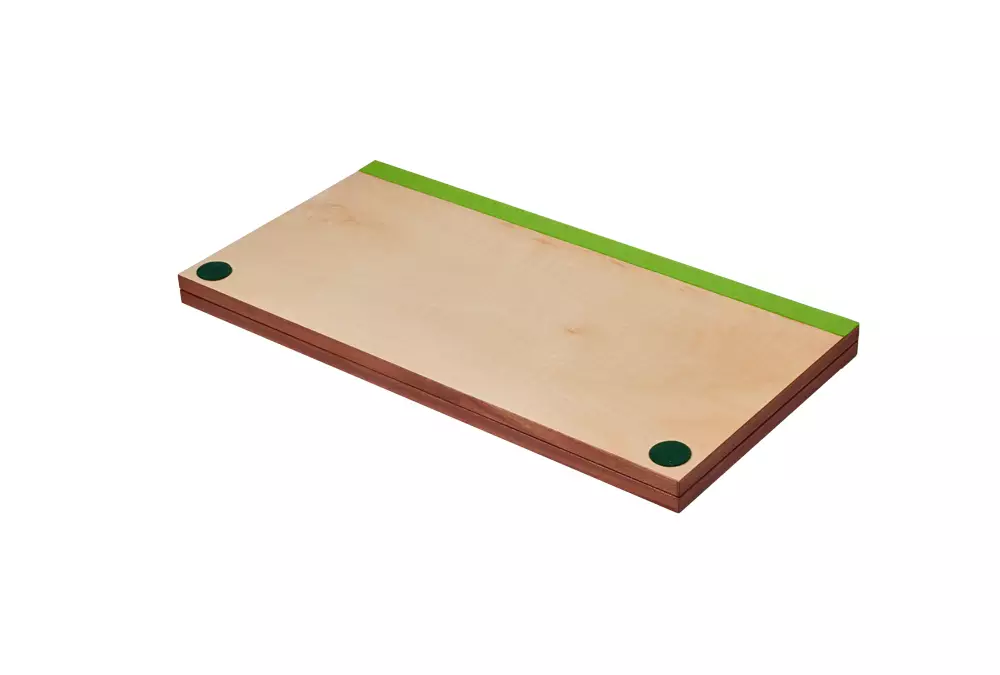 Deska szachowa składana nr 6 (z opisem) mahoń/klon (intarsja)