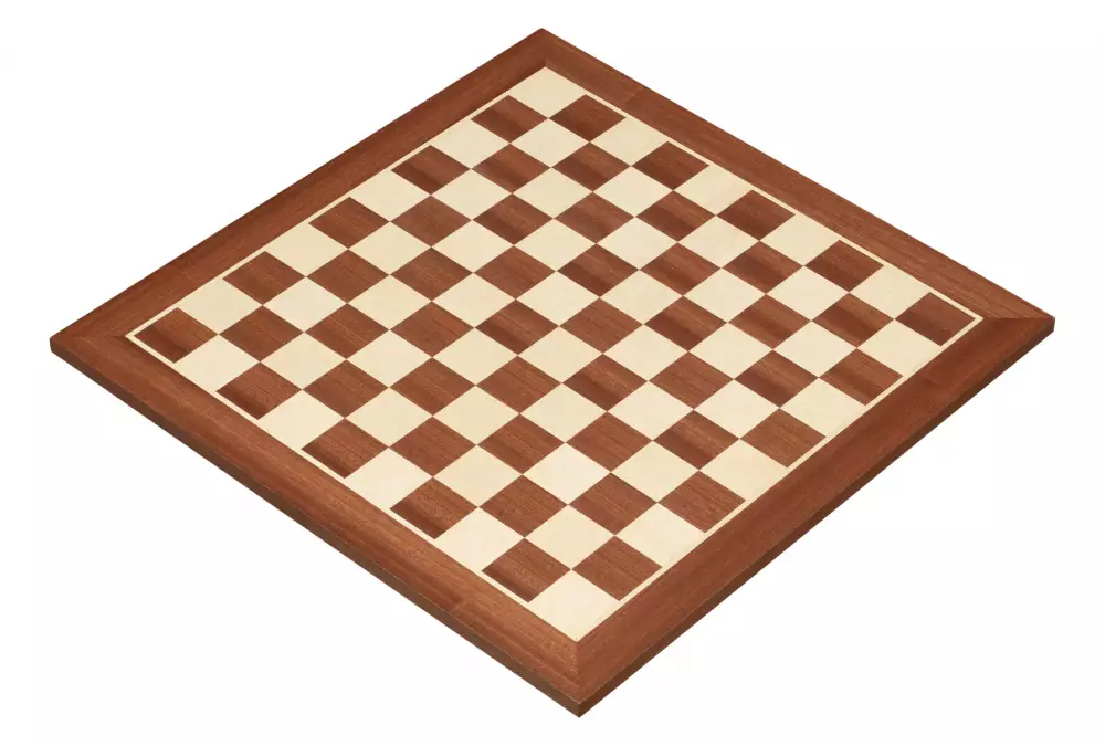 Plansza dwustronna drewniana - warcaby 64 polowe + 100 polowe (intarsja)