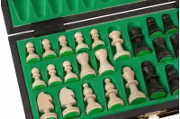 SZACHY MAGNETYCZNE DREWNIANE - CZARNE