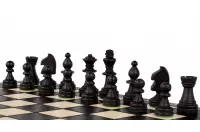 SZACHY MAGNETYCZNE DREWNIANE - CZARNE