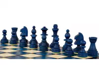 SZACHY MAGNETYCZNE DREWNIANE - NIEBIESKIE