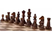 Szachy turniejowe Sunrise (45 x 45 cm) orzech / klon