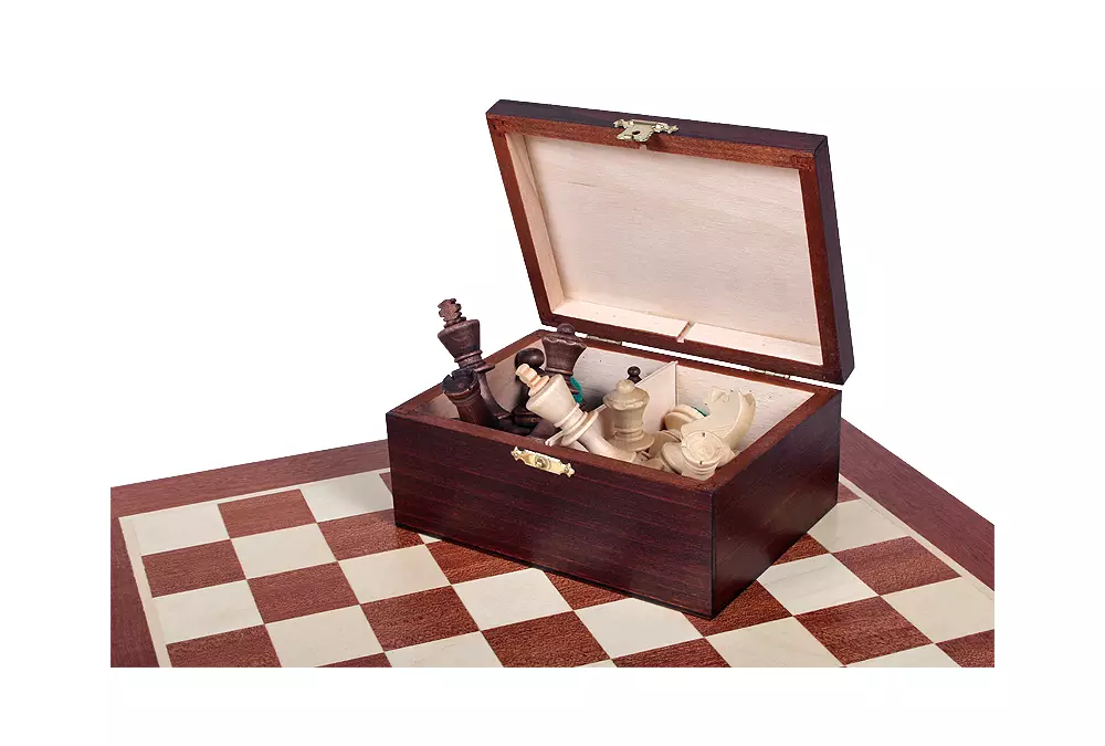 STAUNTON NR 4 w kuferku drewnianym