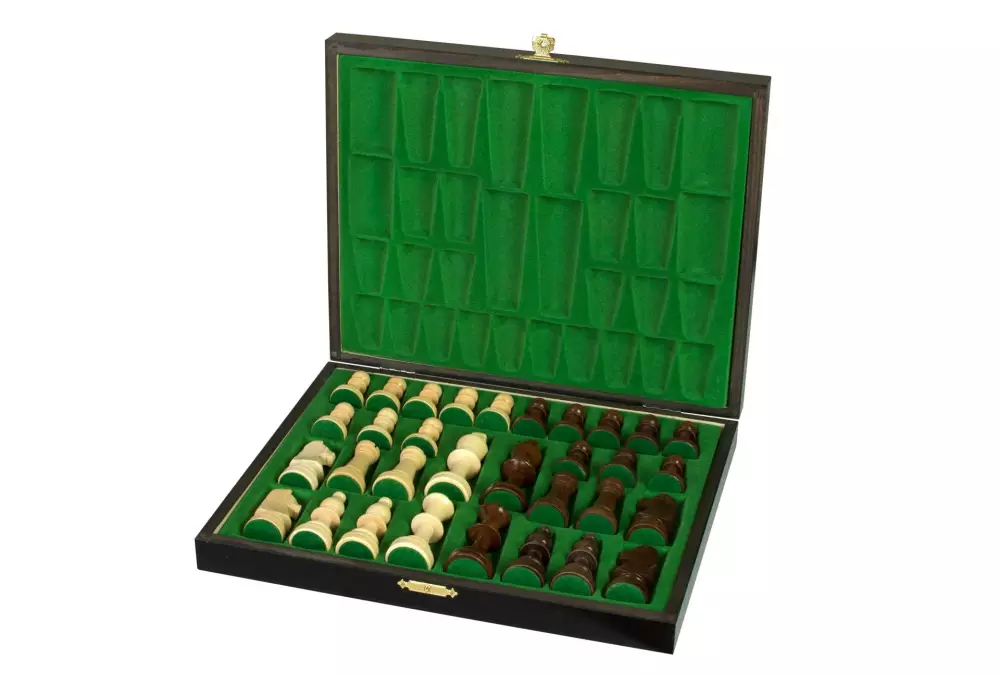 Sunrise Staunton nr 5 (król 90 mm) w eleganckiej drewnianej kasecie