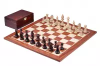 Figury szachowe Staunton nr 5 w drewnianym kuferku