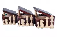 Figury szachowe Staunton nr 5 w drewnianym kuferku