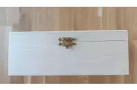 Drewniany kuferek do przechowywania figur Staunton nr 5 (wysokość króla 90 mm) - surowe drewno