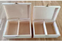 Drewniany kuferek do przechowywania figur Staunton nr 5 (wysokość króla 90 mm) - surowe drewno