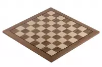 Deska szachowa nr 5 (bez opisu) z czarną ramką orzech/klon (intarsja) - Ekskluzywna