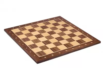 Deska szachowa nr 4 (z opisem) orzech/klon (intarsja)