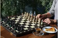 Szachy drewniane Consul Black (48x48cm)