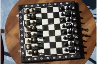 Szachy drewniane Consul Black (48x48cm)