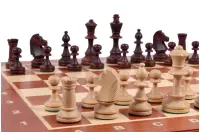 Szachy Turniejowe nr 4 (42x42cm) Intarsjowane - piękny zestaw rzeźbionych szachów drewnianych - na prezent dla dziecka i dorosłego Szachy Turniejowe nr 4 (42x42cm) Intarsjowane - piękny zestaw rzeźbionych szachów drewnianych - na prezent dla dziecka i dorosłego