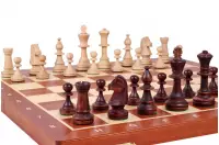 Szachy Turniejowe nr 5 Intarsjowane - PROFESJONALNY zestaw szachowy