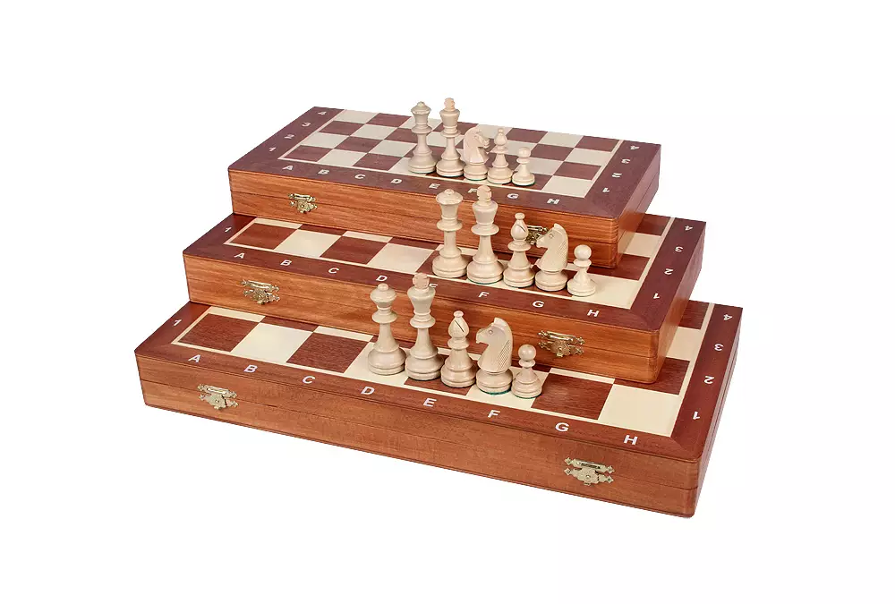 Szachy Turniejowe nr 6 (54x54cm) Intarsjowane