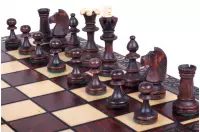 SZACHY SENATOR (42x42cm) - klasyczne drewniane szachy idealne na prezent