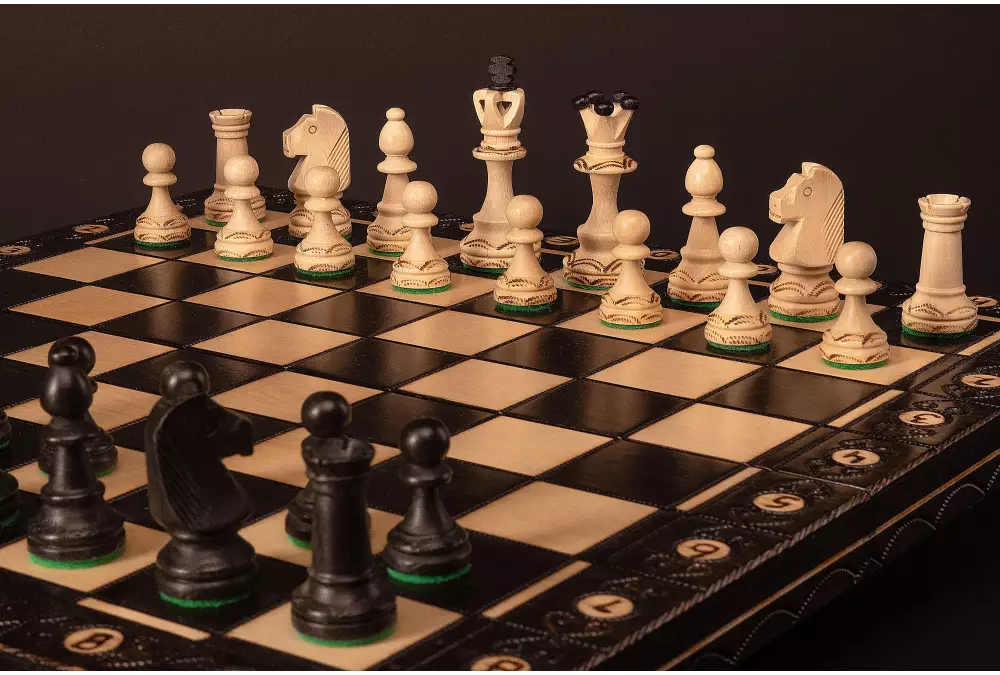 SZACHY SENATOR (42x42cm) - czarne