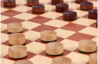 Warcaby 100 pól intarsja