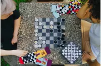 Skarpetki szachowe Rainbow Socks - rozmiar 41-46