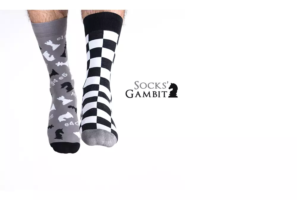 Skarpetki szachowe Nanushki - rozmiar 40-43