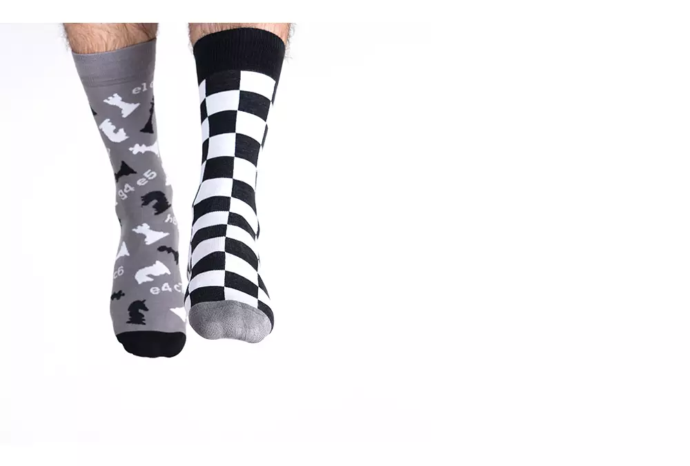 Skarpetki szachowe Nanushki - rozmiar 40-43