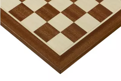 Deska szachowa 38 mm (bez opisu) mahoń/jawor (intarsja)