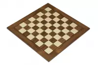 Deska szachowa nr 5+ z czarną ramką (bez opisu) orzech/klon (intarsja) - Ekskluzywna