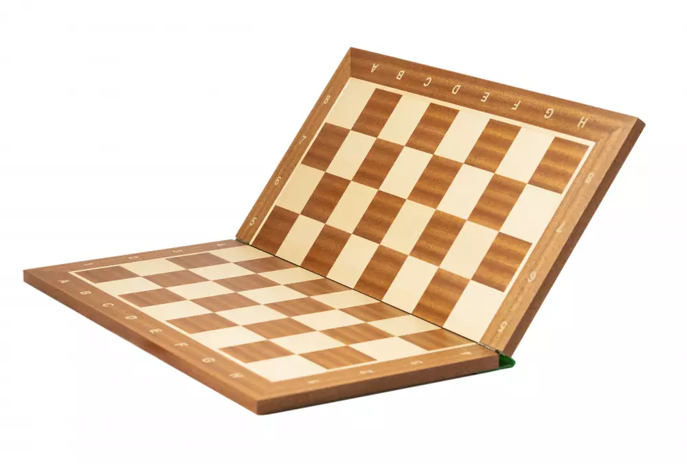 Szachownica składana nr 5 z opisem (mahoń/klon)