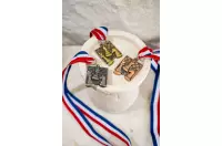 Medal szachowy kwadratowy - złoty