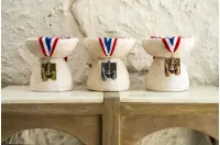 Medal szachowy kwadratowy - złoty