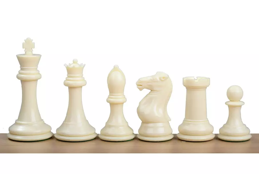 Figury szachowe Exclusive Staunton nr 7, białe/czarne, dociążane metalem (król 104 mm)