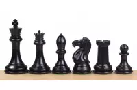 Figury szachowe Exclusive Staunton nr 7, białe/czarne, dociążane metalem (król 104 mm)