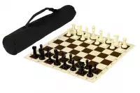 Zestaw Turniejowy Conqueror w torbie (figury + szachownica rolowana + torba)