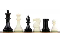 Figury szachowe Exclusive Staunton nr 6, białe/czarne, dociążane metalem (król 95 mm)
