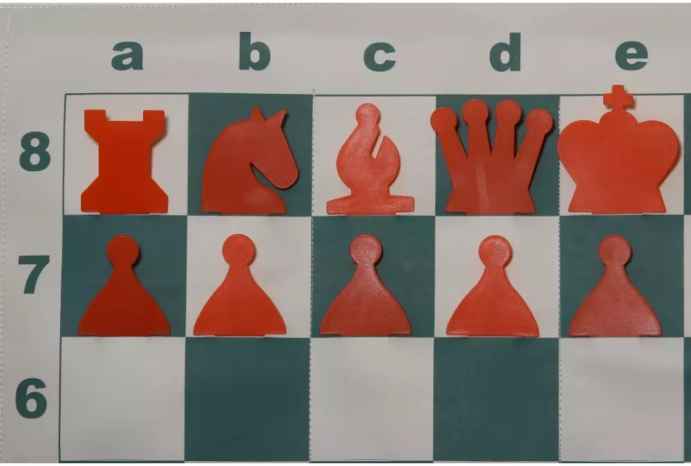 SZACHY DEMONSTRACYJNE ZWIJANE - WTYKANE (szachownica + figury + torba)