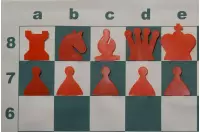 SZACHY DEMONSTRACYJNE ZWIJANE - WTYKANE (szachownica + figury + torba)