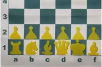 SZACHY DEMONSTRACYJNE ZWIJANE - WTYKANE (szachownica + figury + torba)
