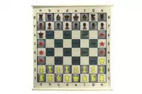 SZACHY DEMONSTRACYJNE ZWIJANE XXL - WTYKANE (szachownica + figury + torba)
