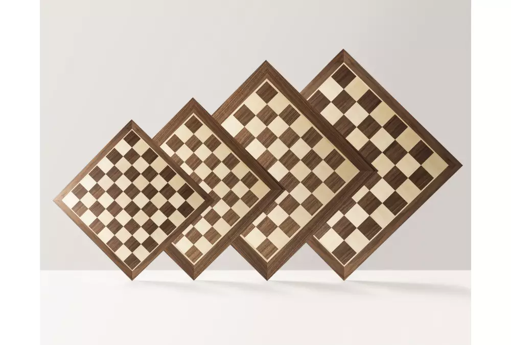 Deska szachowa nr 5+ (bez opisu) orzech/klon (intarsja)