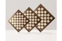 Ekskluzywna deska szachowa nr 6 (z opisem) orzech/klon (intarsja)